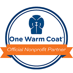 Badge: One Warm Coat Official Nonprofit Partner